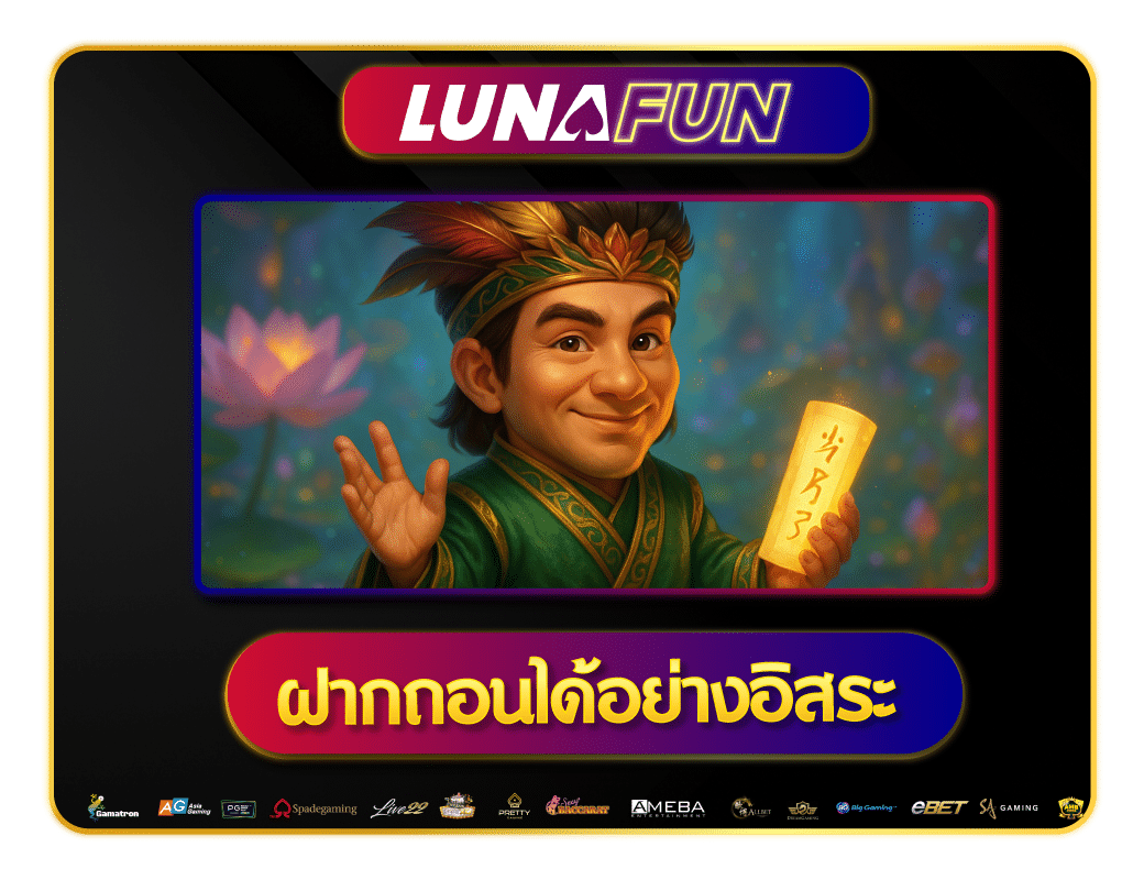 ฝากถอนได้อย่างอิสระ ไม่มีขั้นต่ำ กับเว็บใหญ่ Lunafun